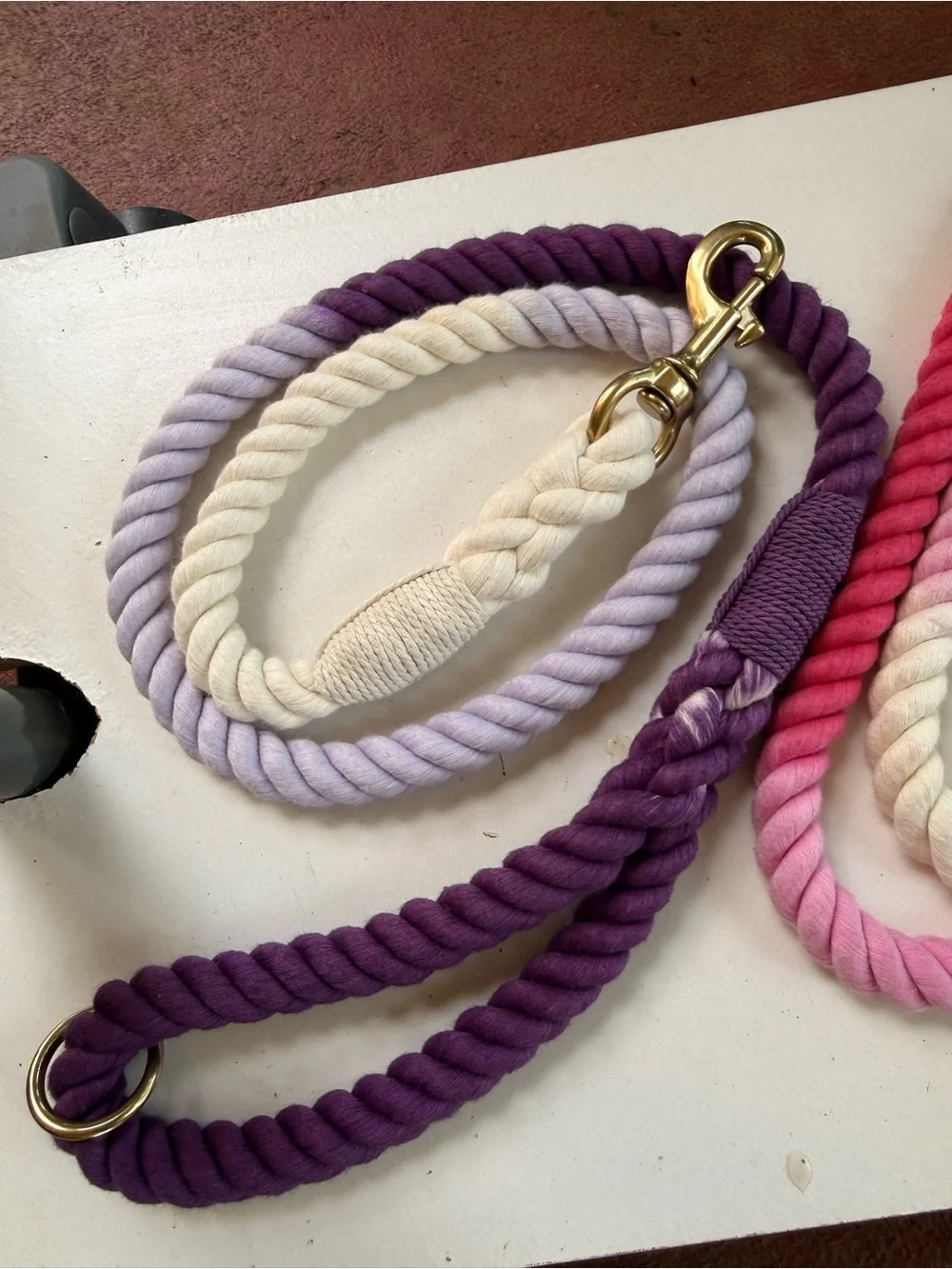 Ombre 50” rope leach for dogs